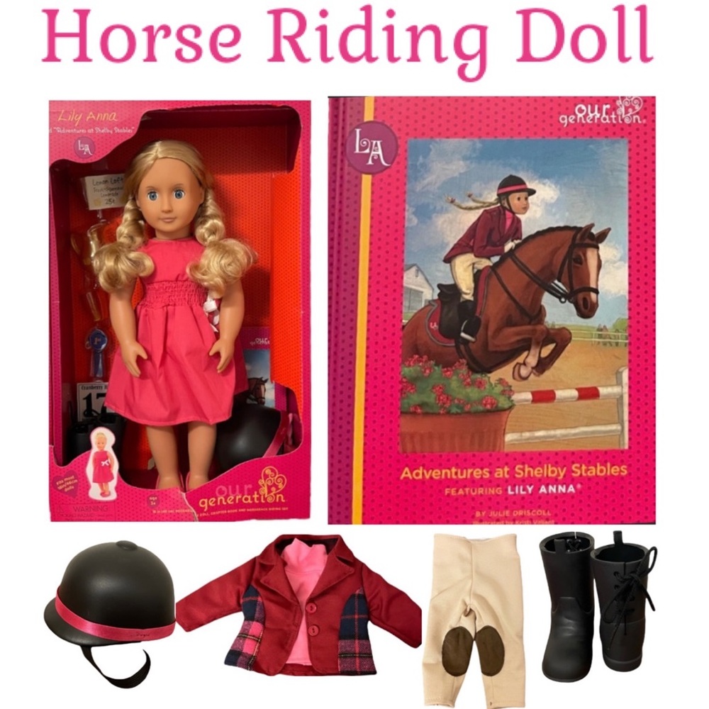 Our Generation Lily Anna 18” Doll & Horse Riding Set Clothing & Lemonade Set - Picture 16 of 16
